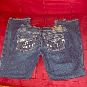 Women’s juniors silver suki 17 surplus jeans 28x31